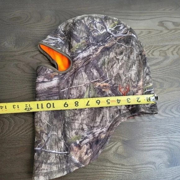 HUNTWORTH FULL FACE MASK HAT HOOD CAMO Orange FLEECE LINED OS H1 - Picture 2 of 9